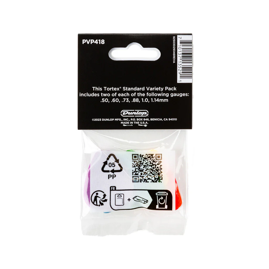 Jim Dunlop PVP418 Tortex Standard Pick Variety Pack, 12-Pack - Image 3