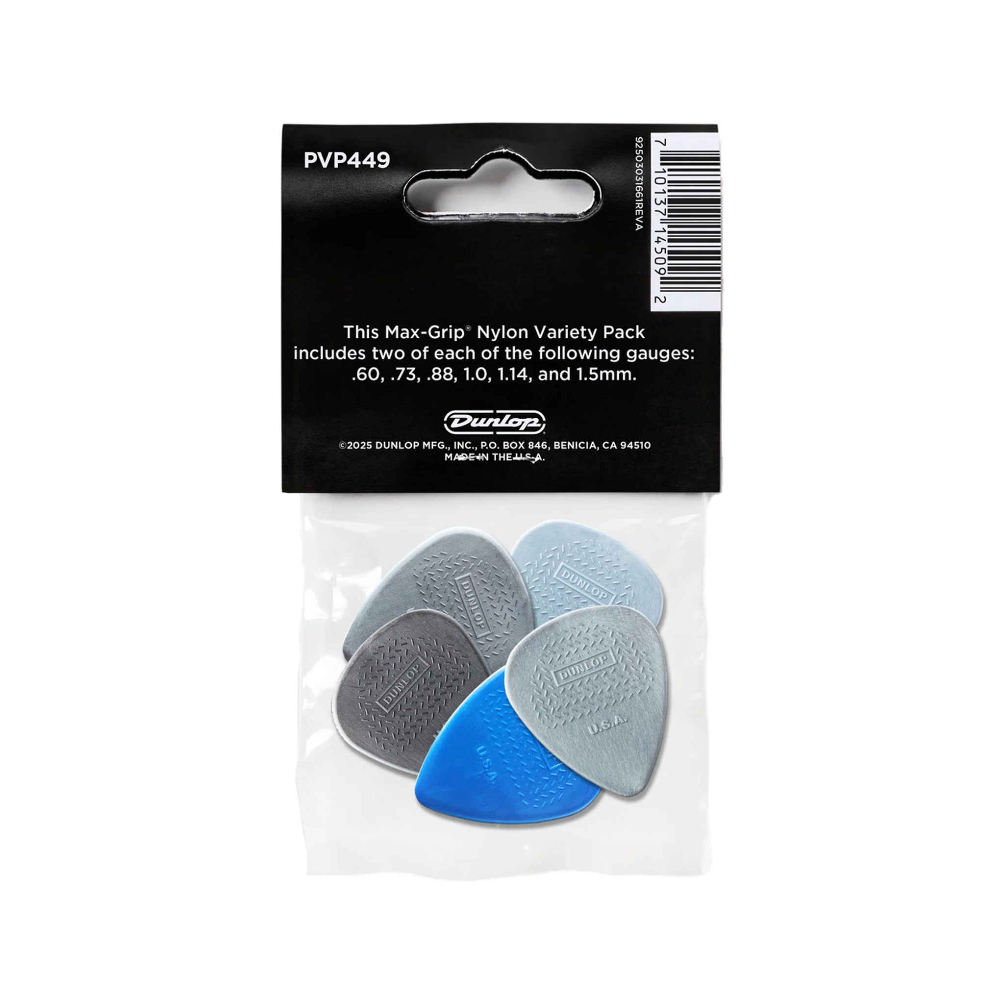 Jim Dunlop PVP449 Max Grip Nylon Standard Variety Pack, 12-Pack - Image 3