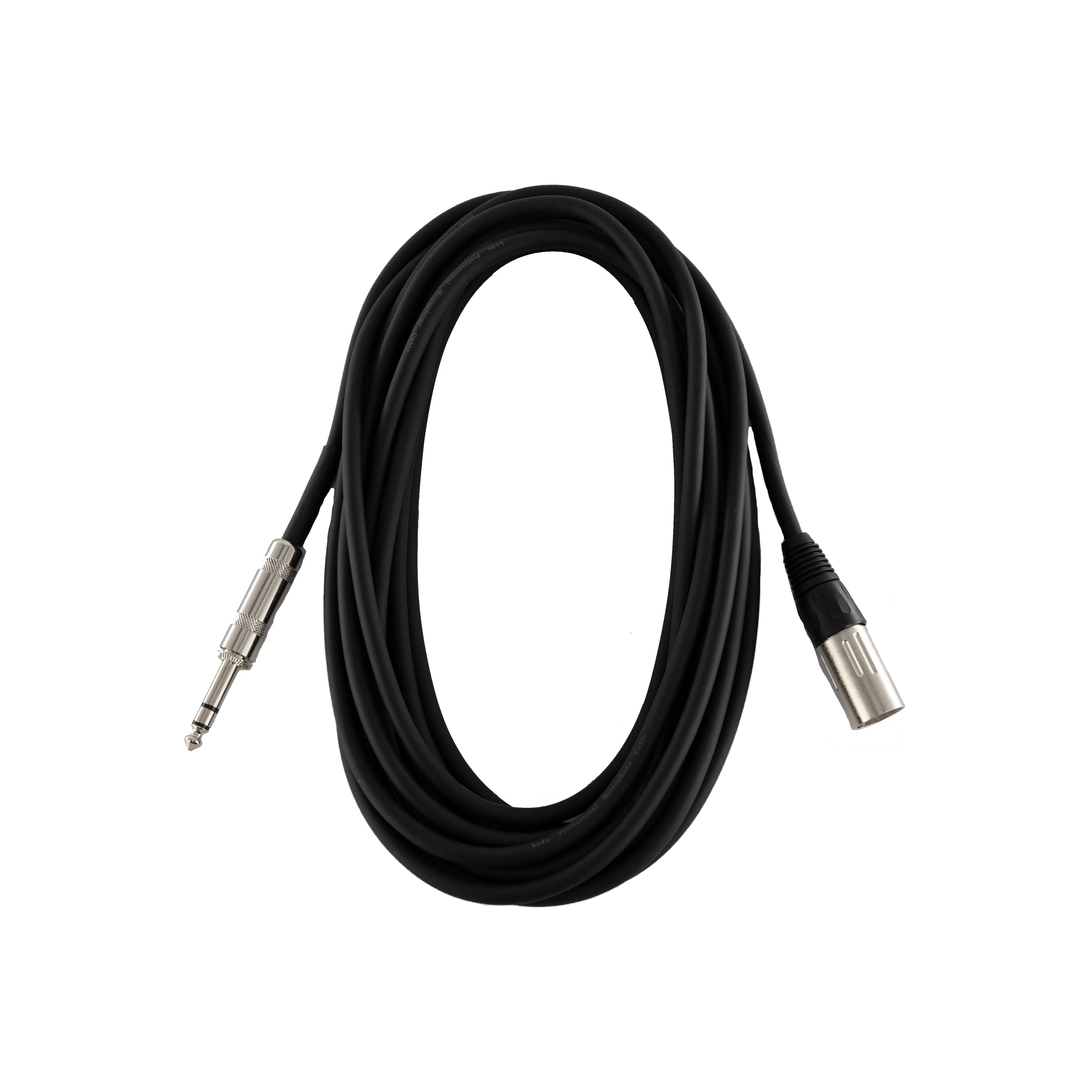 koda essential XLR (Male) to 1/4inch Microphone Cable, 20ft, Black - Image 3