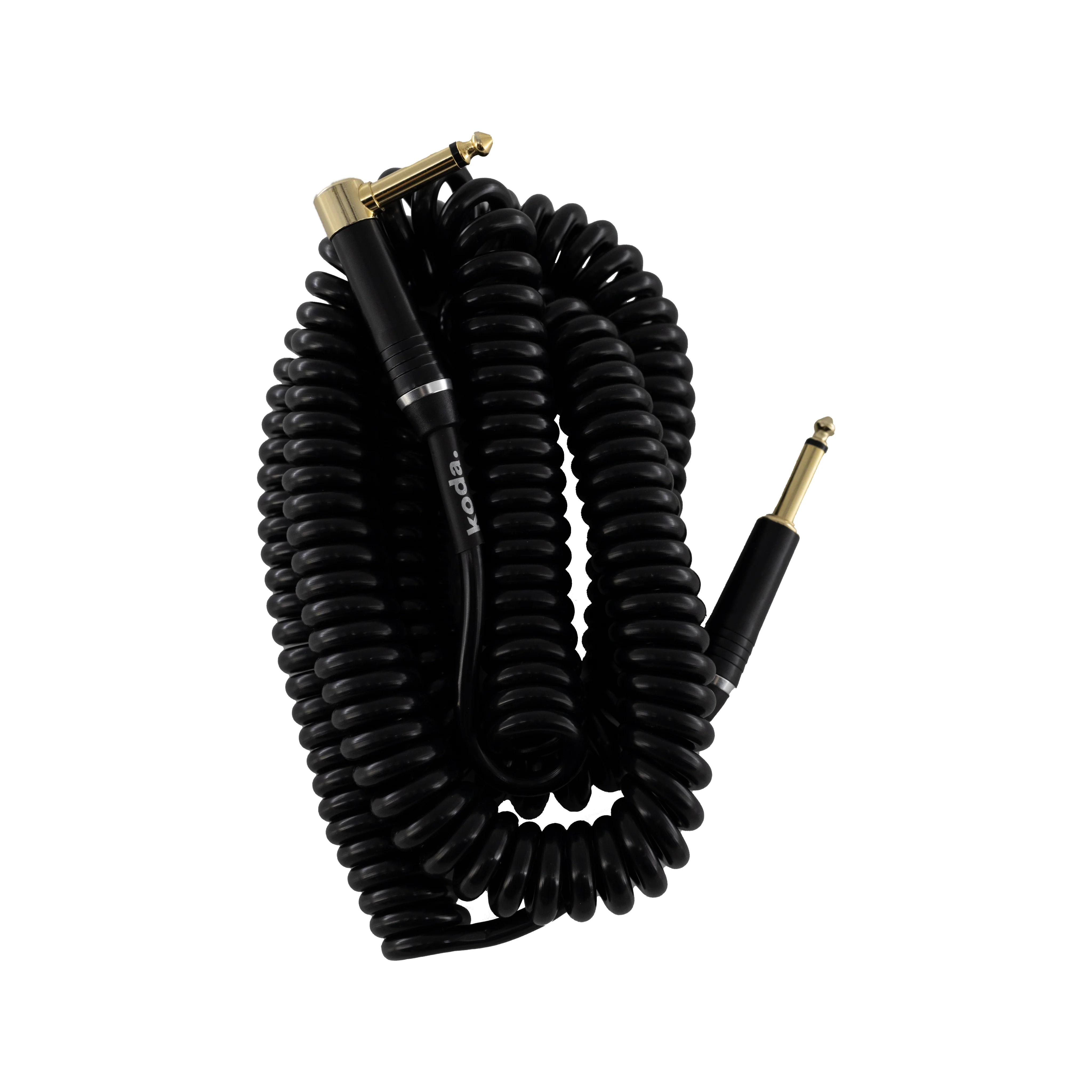 koda plus Coiled Instrument Cable, 30ft, Black - Image 3