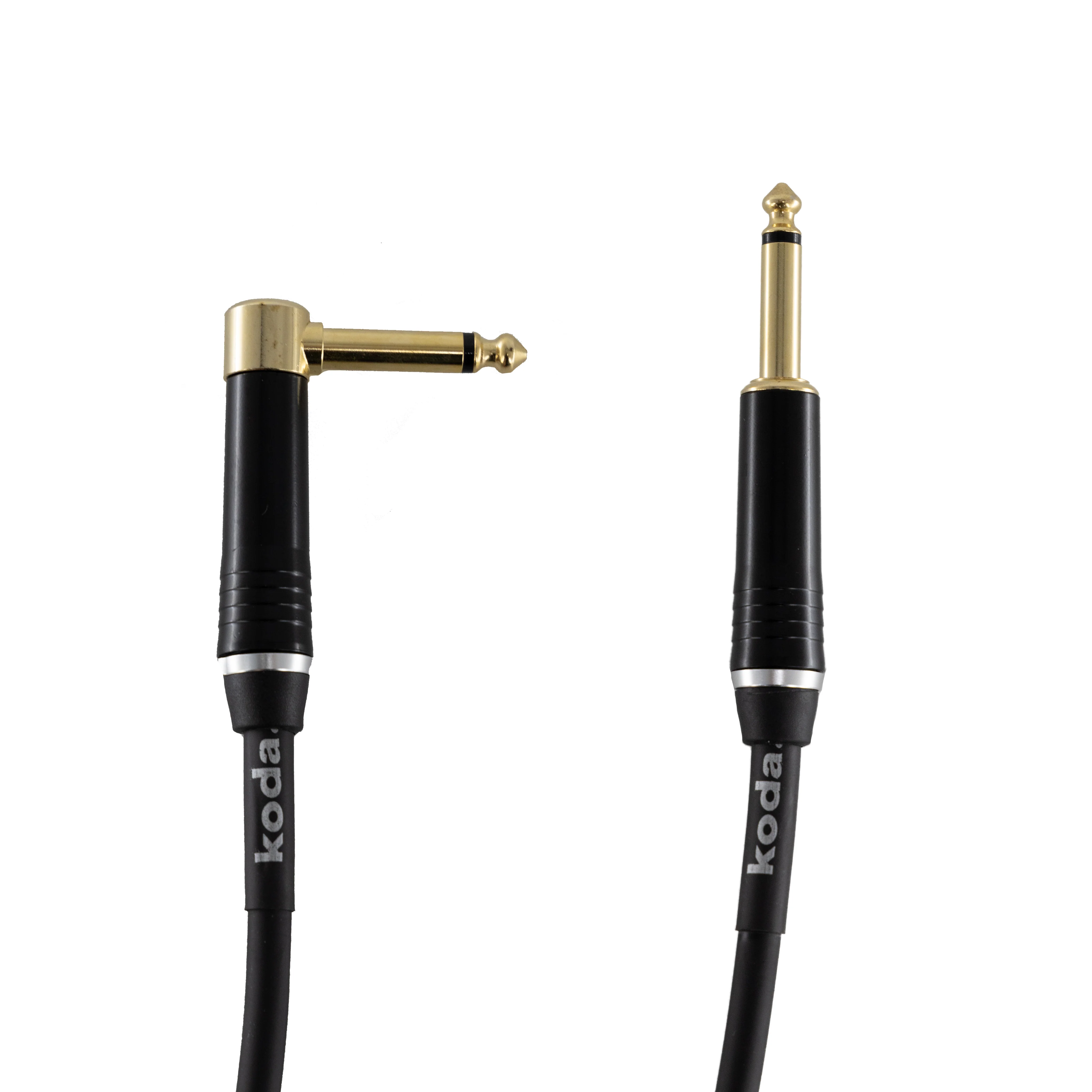koda plus KIC10RA Straight-Angled Instrument Cable, 10ft, Black - Image 4