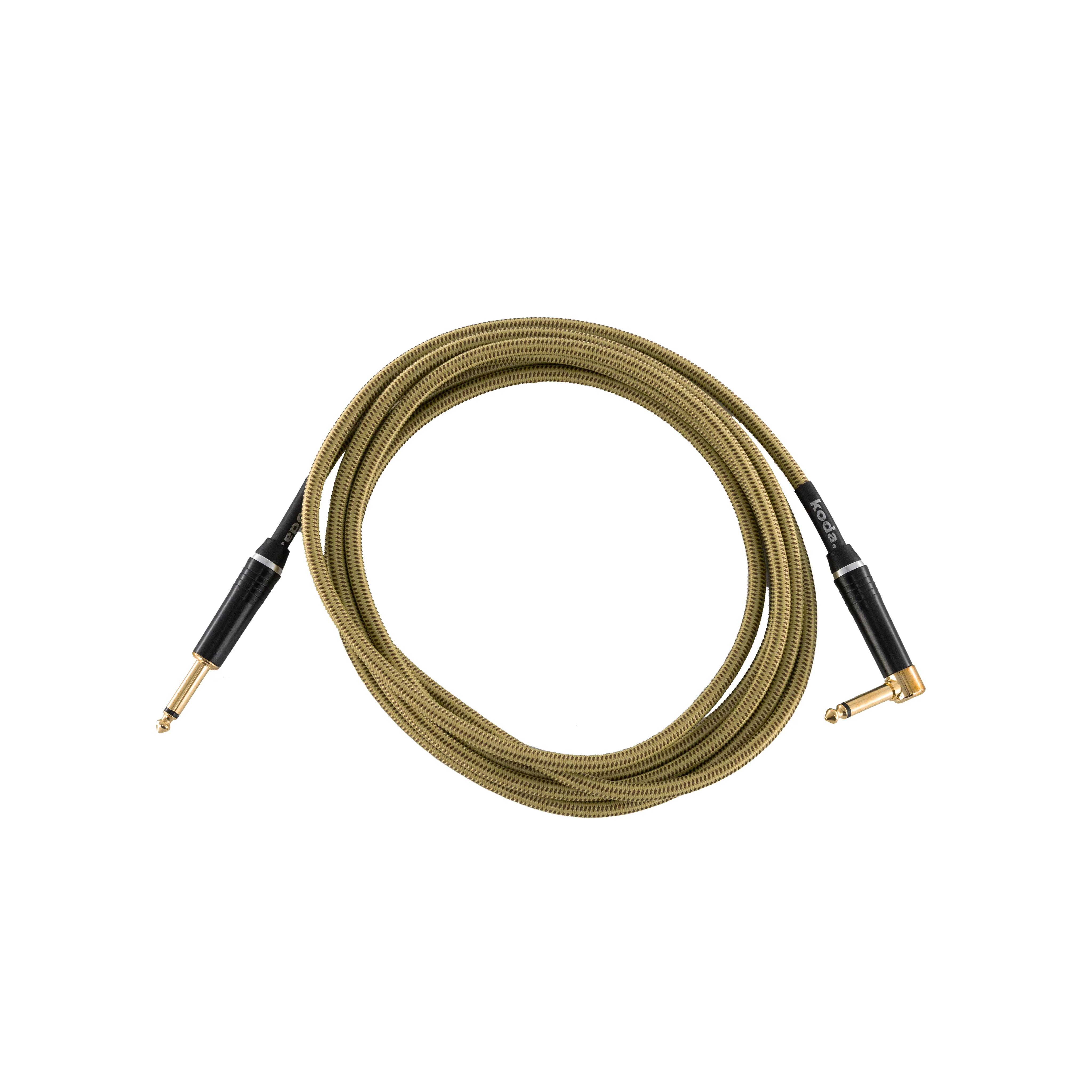 koda plus KIC10TW Straight-Angled Instrument Cable, 10ft, Vintage Tweed - Image 3