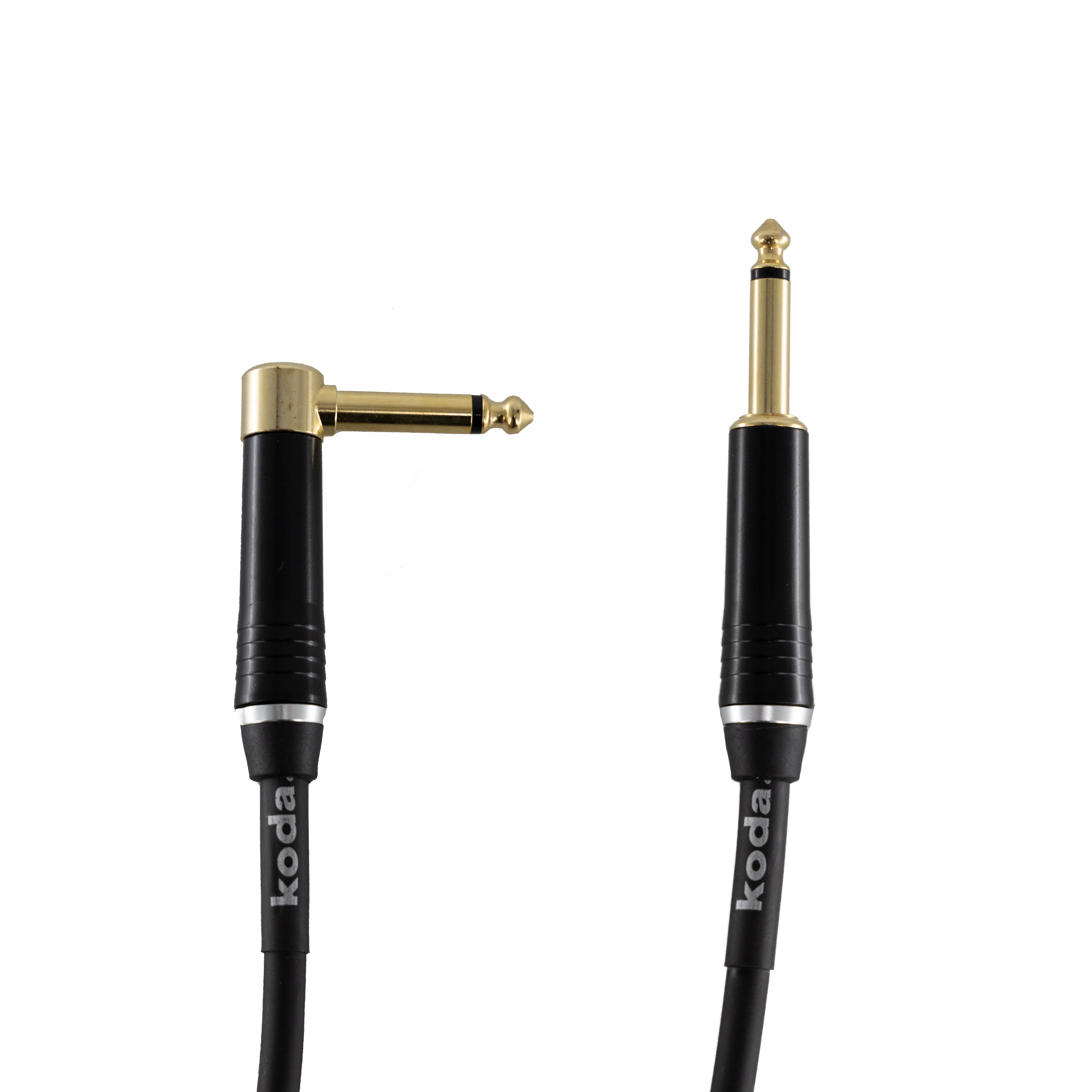 koda plus KIC20RA Straight-Angled Instrument Cable, 20ft, Black - Image 4