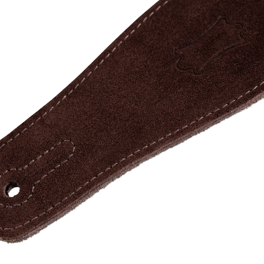 Levy's MS26 2.5inch Suede Guitar Strap, Brown - Image 4
