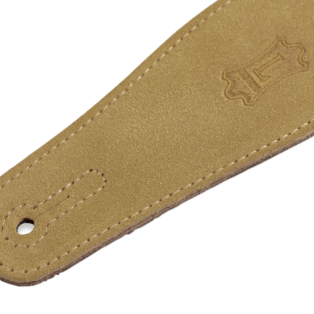 Levy's MS26 2.5inch Suede Guitar Strap, Tan - Image 4