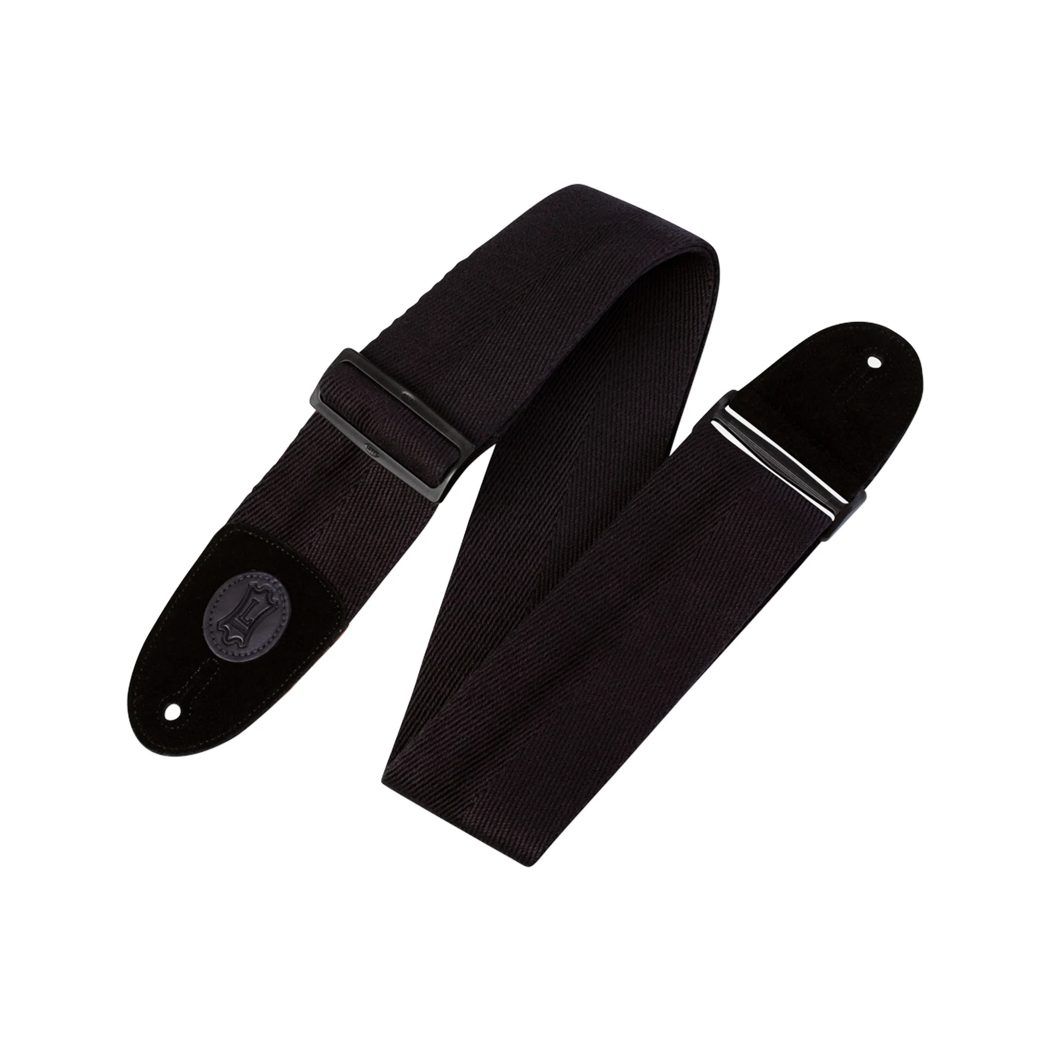 Levy's MSSC8 2inch Cotton Guitar Strap, Black