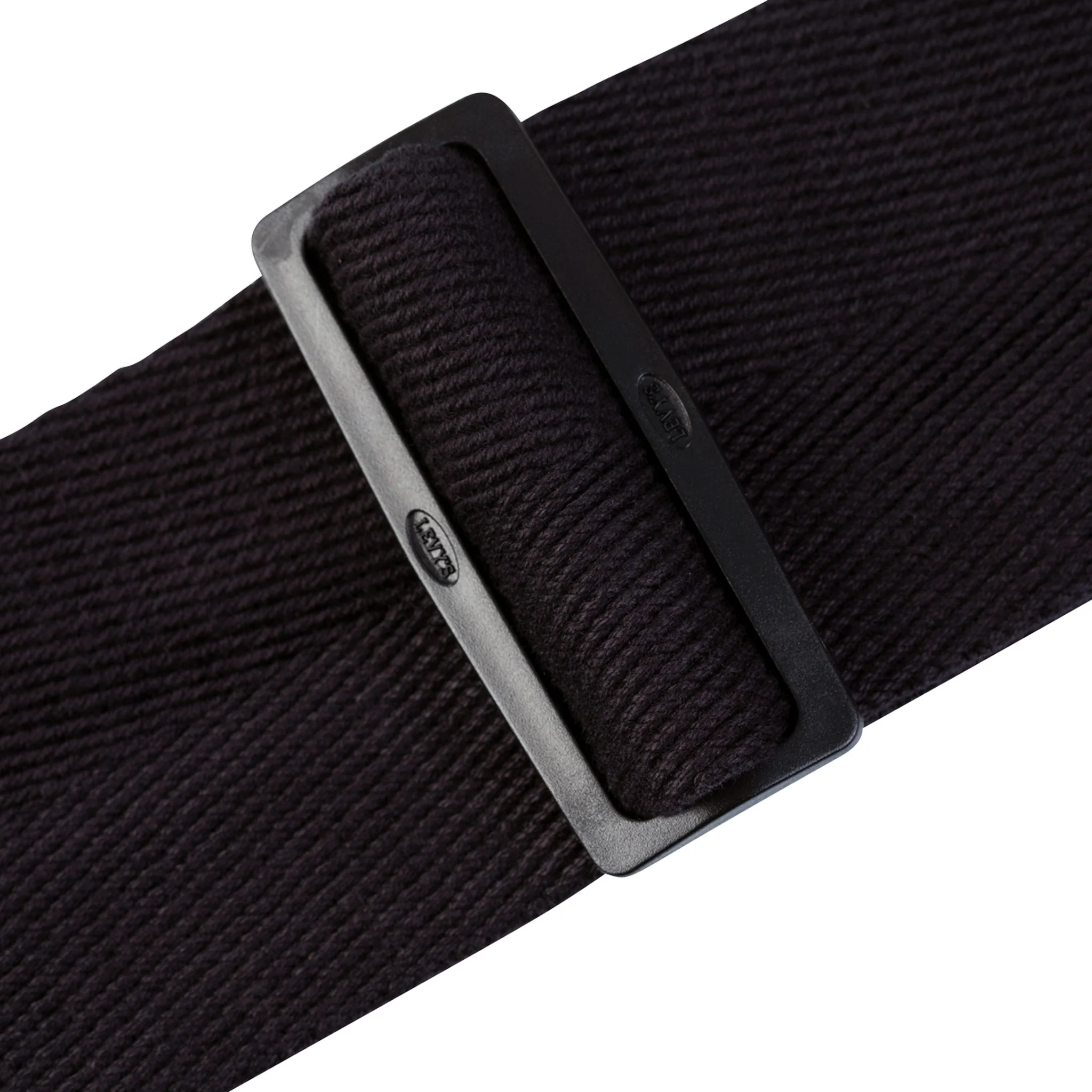 Levy's MSSC8 2inch Cotton Guitar Strap, Black - Image 3
