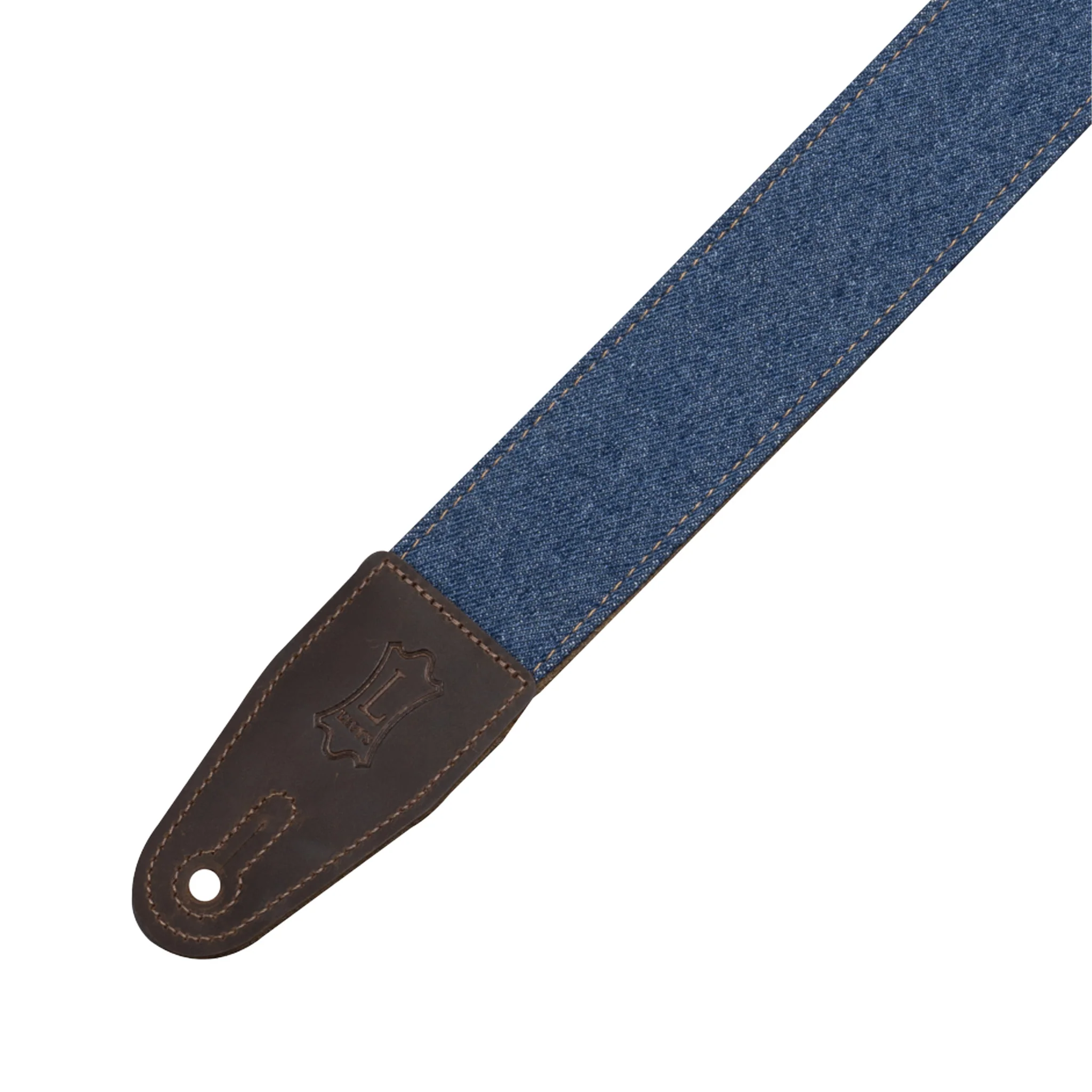 Levys Leathers Denim 2 Inch Guitar Strap, Blue - Image 4