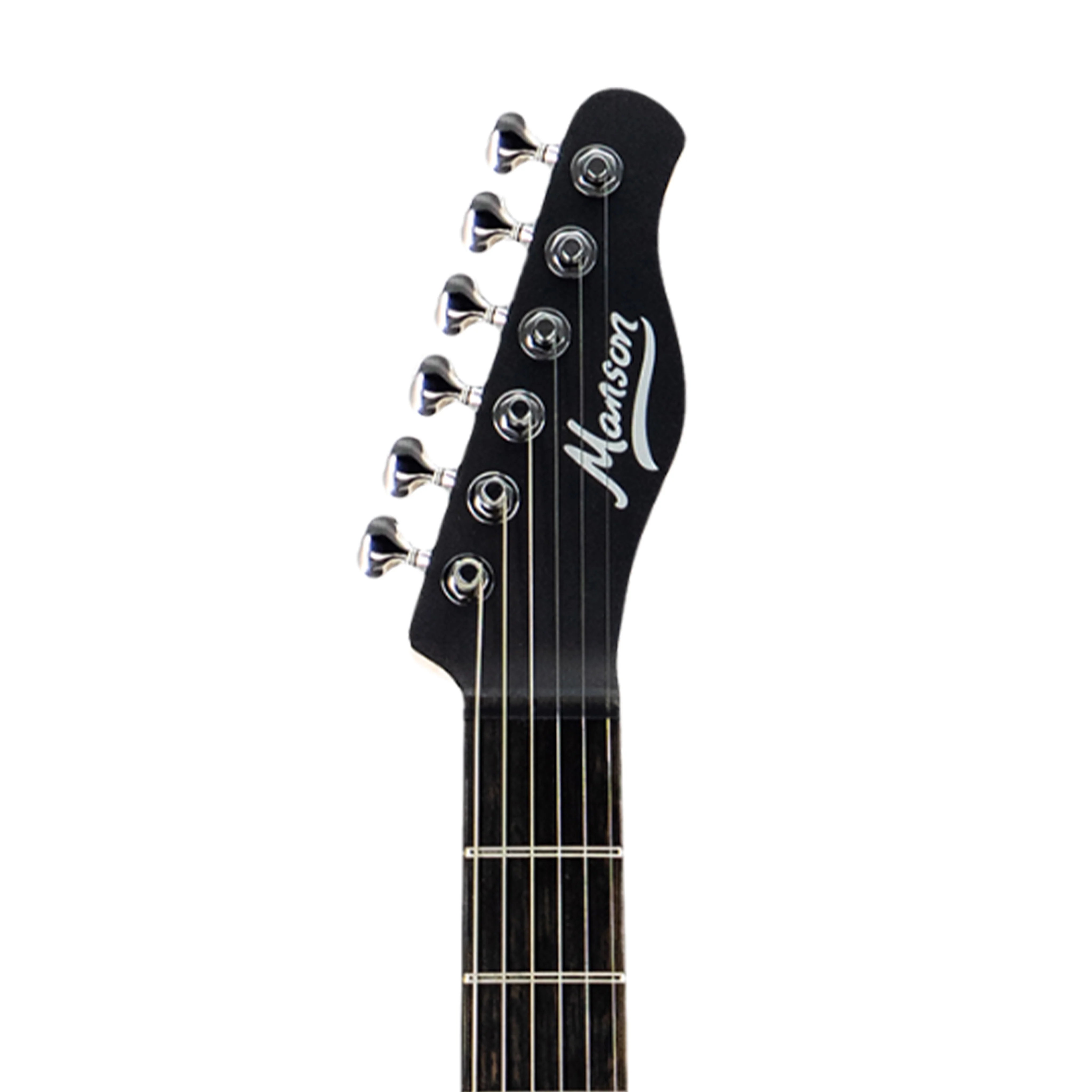 Manson Guitar Works MB-1 New Era Sustainiac Electric Guitar, Ebony FB, Dry Satin Black - Image 6