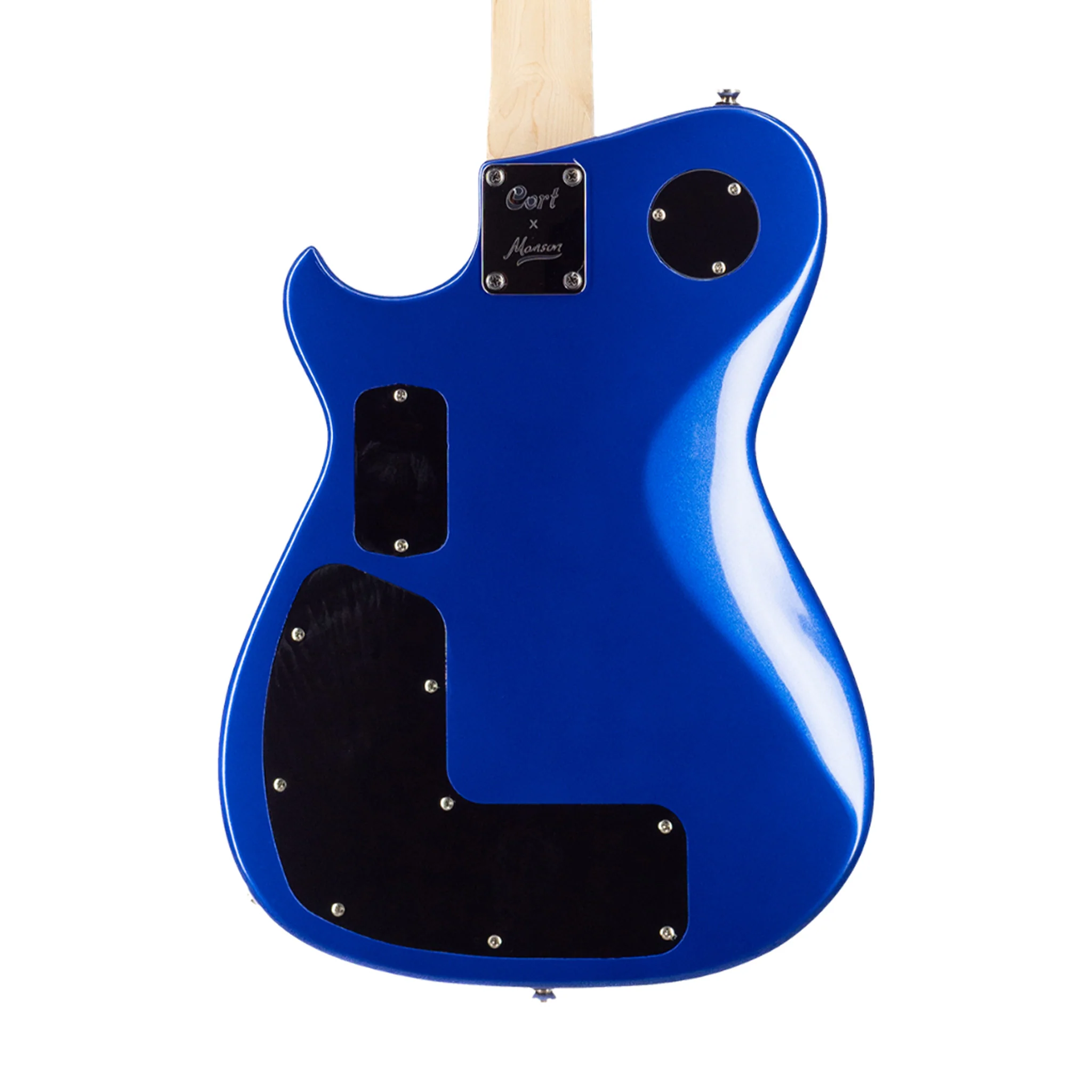Manson Guitar Works Meta Series MBM-2 Sustainiac/Fuzz Factory Electric Guitar, Meta Blue - Image 4