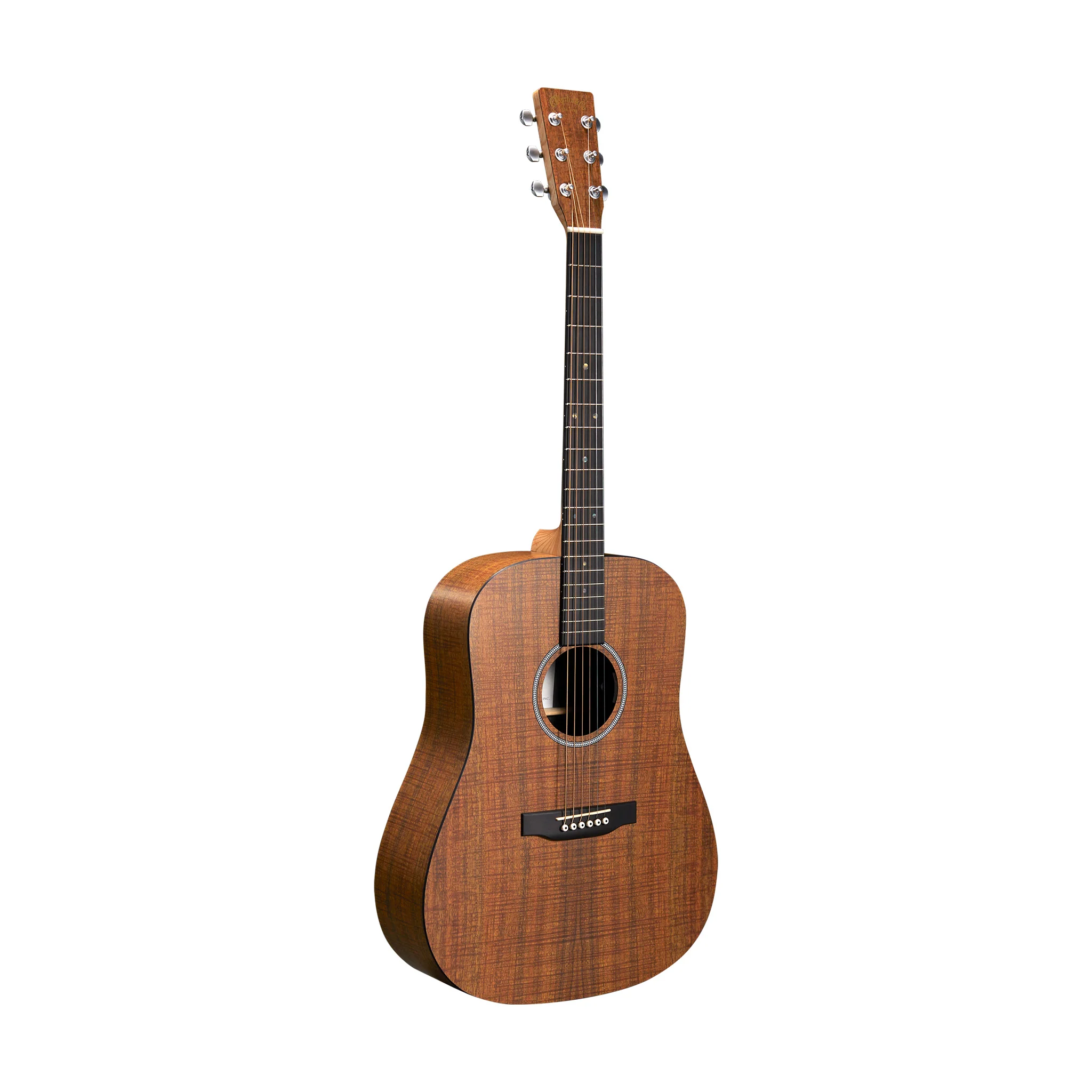 Martin D-X1E Koa Acoustic-Electric Guitar w/Bag, Figured Koa