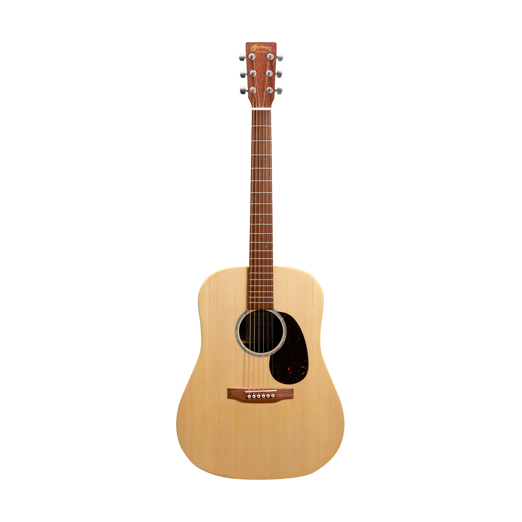 Martin D-X2E Dreadnought Acoustic-Electric Guitar w/Bag, Figured Mahogany Pattern