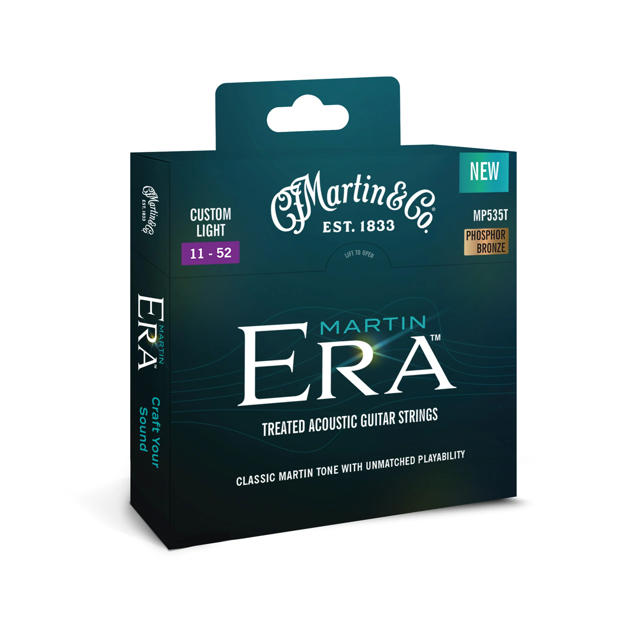 Martin Era MP535T Treated Acoustic Guitar Strings, Custom Light, 11-52 - Image 2