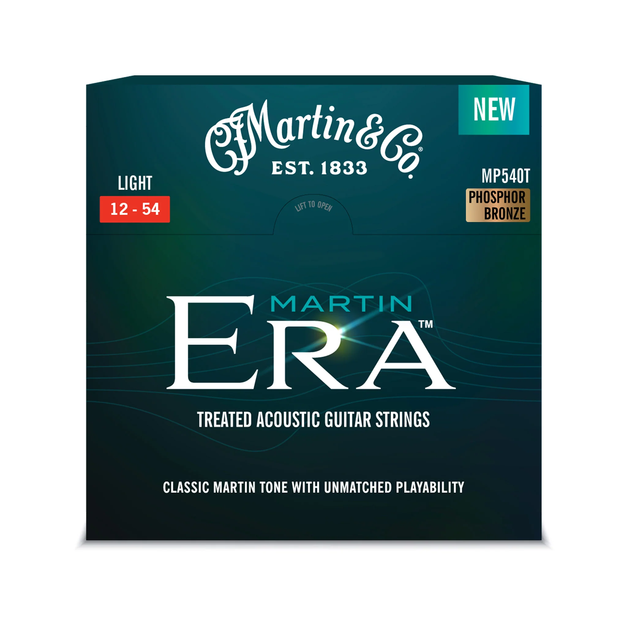 Martin Era MP540T Treated Acoustic Guitar Strings, Light, 12-54