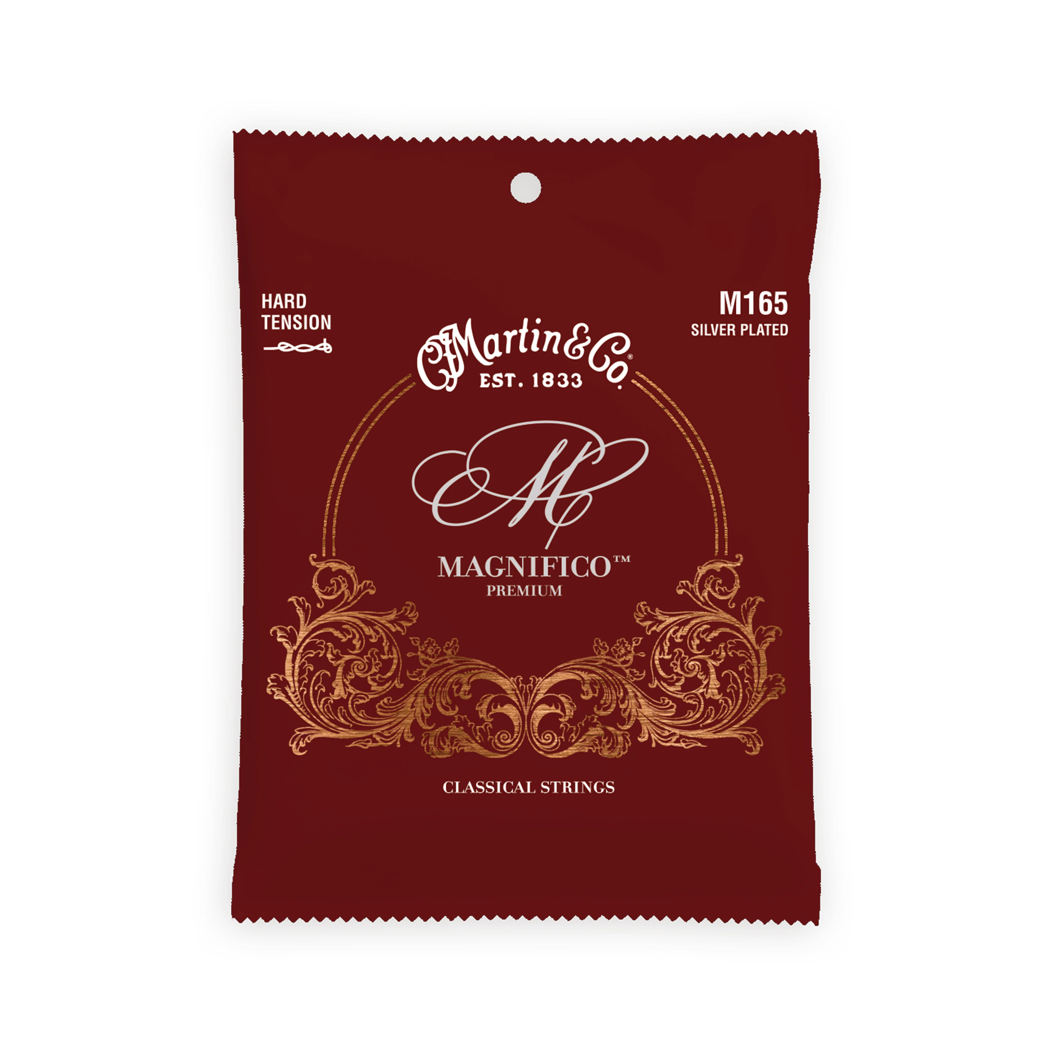 Martin M165 Classical Magnifico Premium Guitar Strings, Hard Tension, 26-43