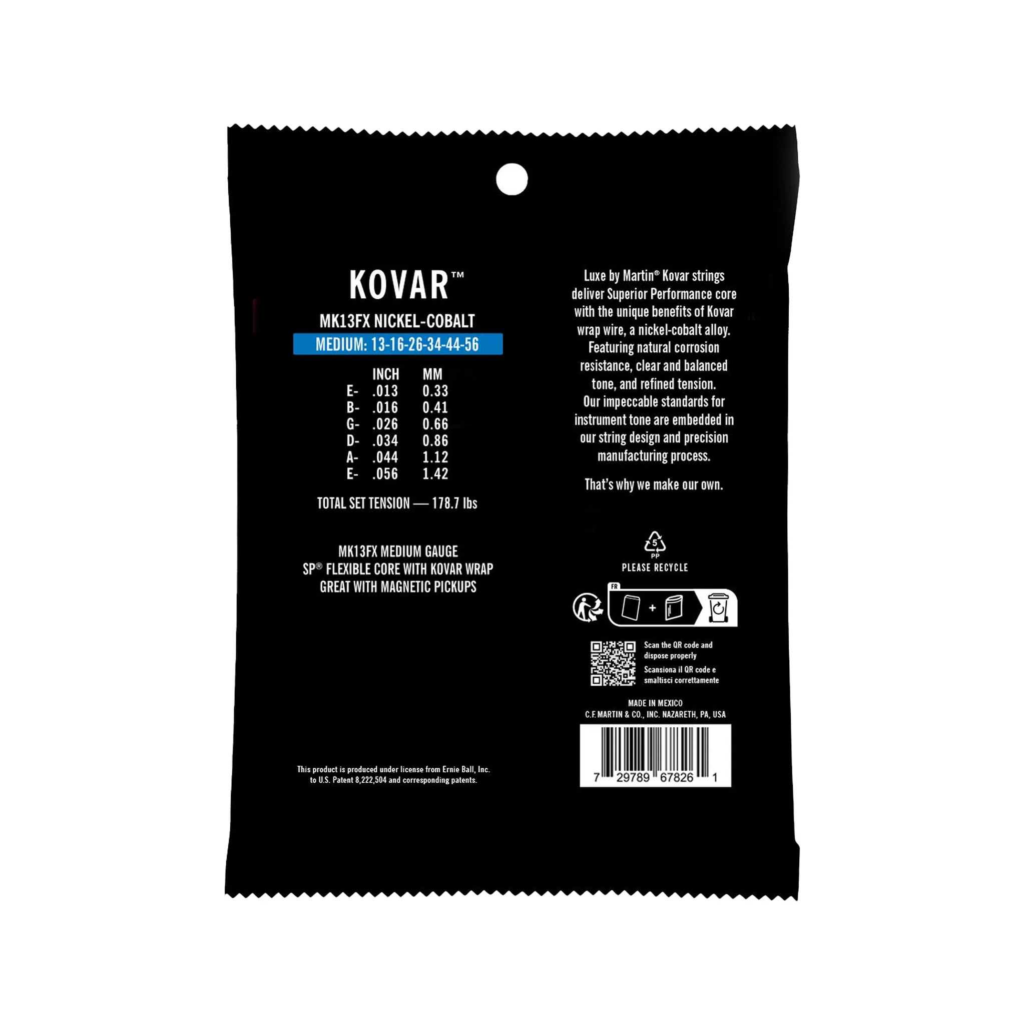 Martin Strings - Luxe by Martin Kovar Acoustic Guitar FX Medium Strings - Image 2