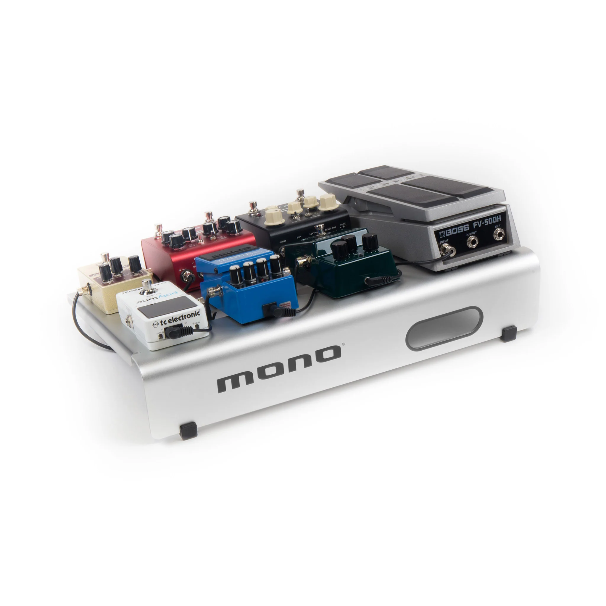 MONO Pedalboard Small, Silver and Club Accessory Case 2.0, Black - Image 7