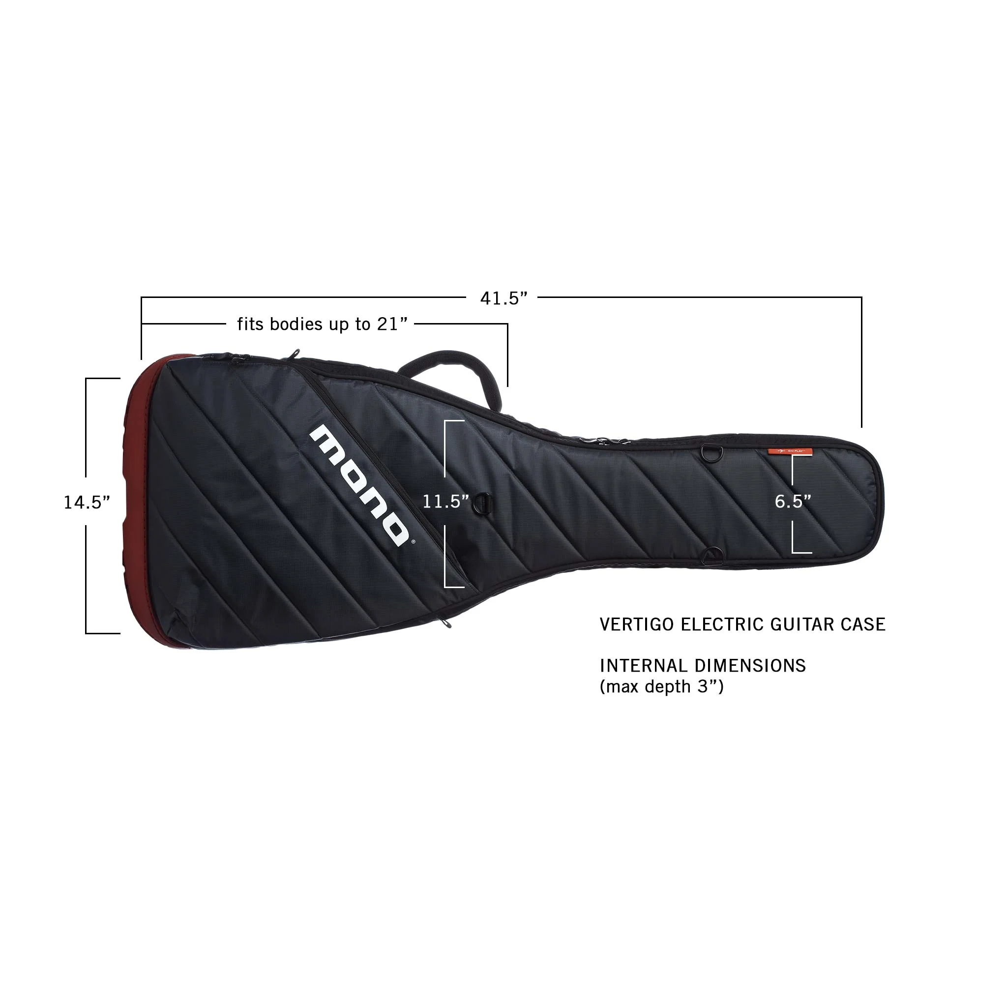MONO Vertigo Electric Guitar Case, Grey - Image 5