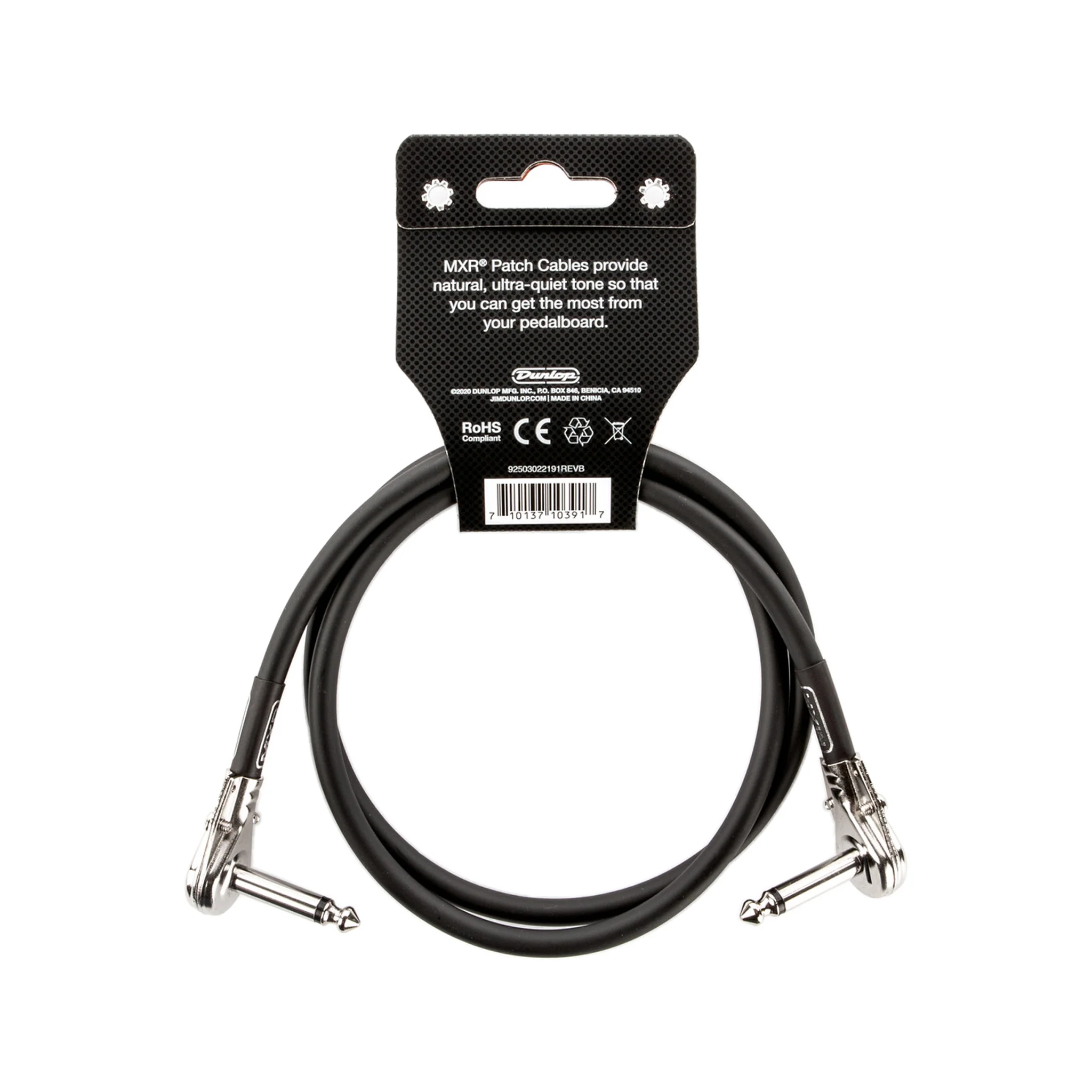 MXR DCP3 Right Angle to Right Angle Pedalboard Patch Cable, 3ft - Image 2