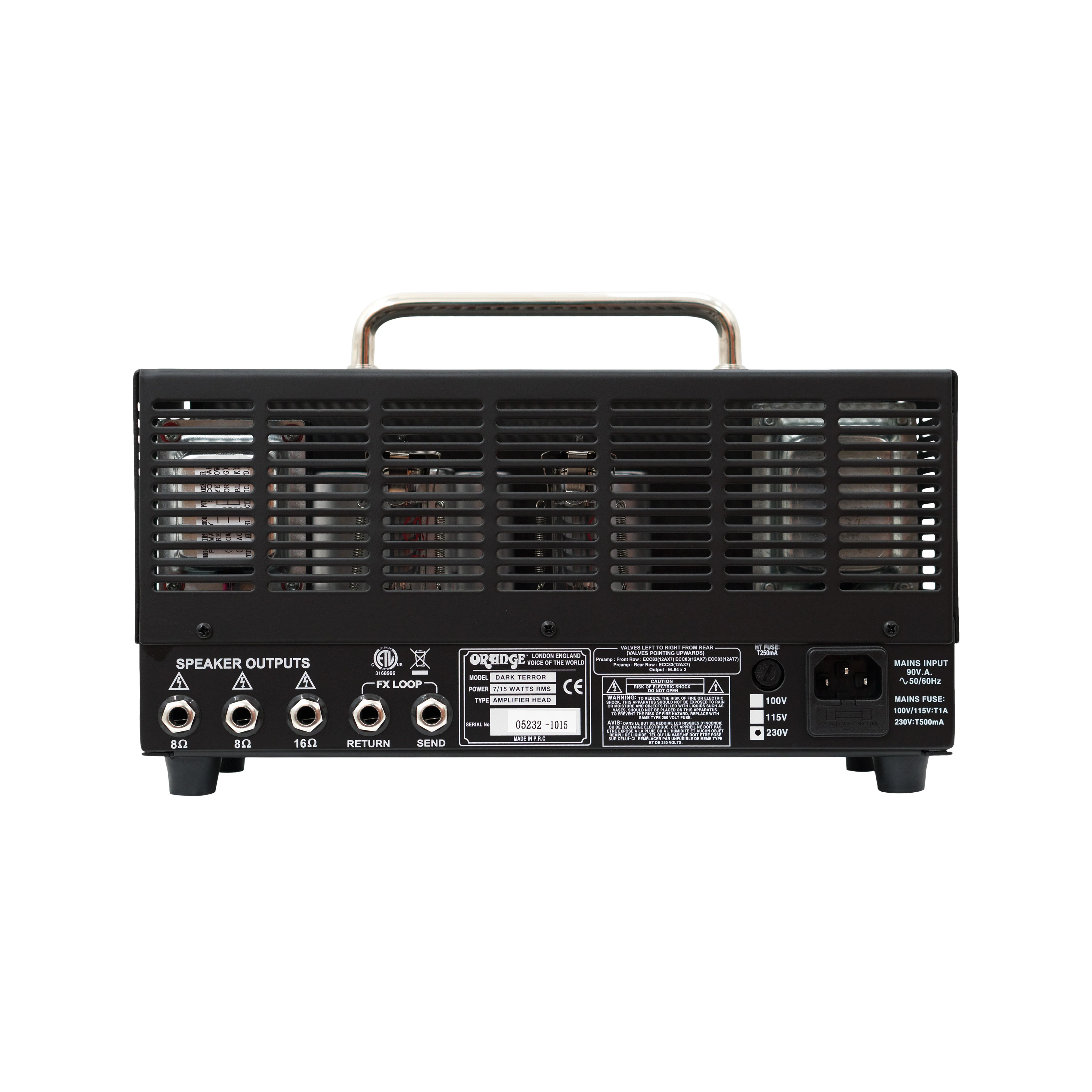 Orange Dark Terror 15/7-watt High-gain Tube Head - Image 4