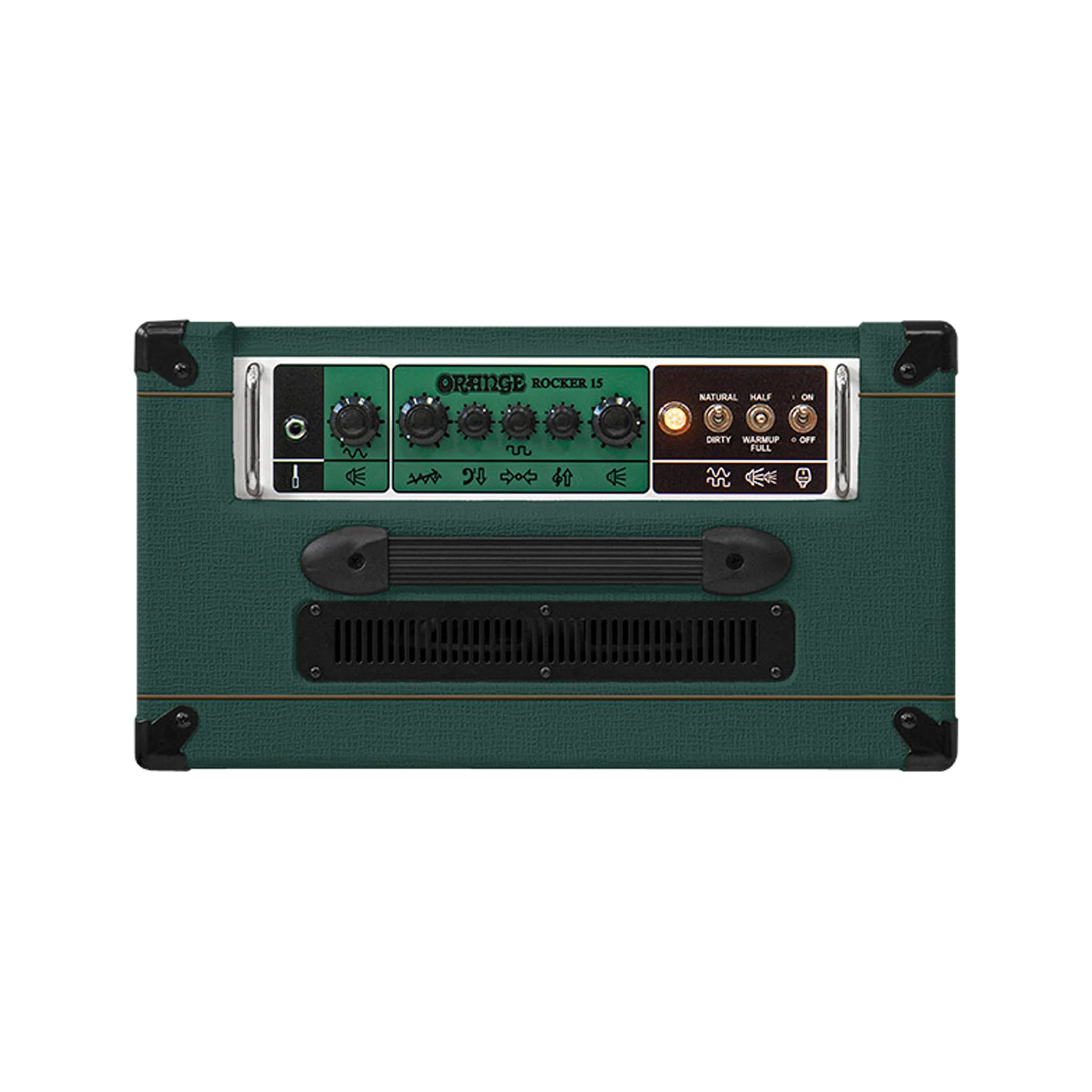 Orange Rocker 15 Limited Edition 15W 1x10 Tube Guitar Combo Amplifier, British Racing Green - Image 4