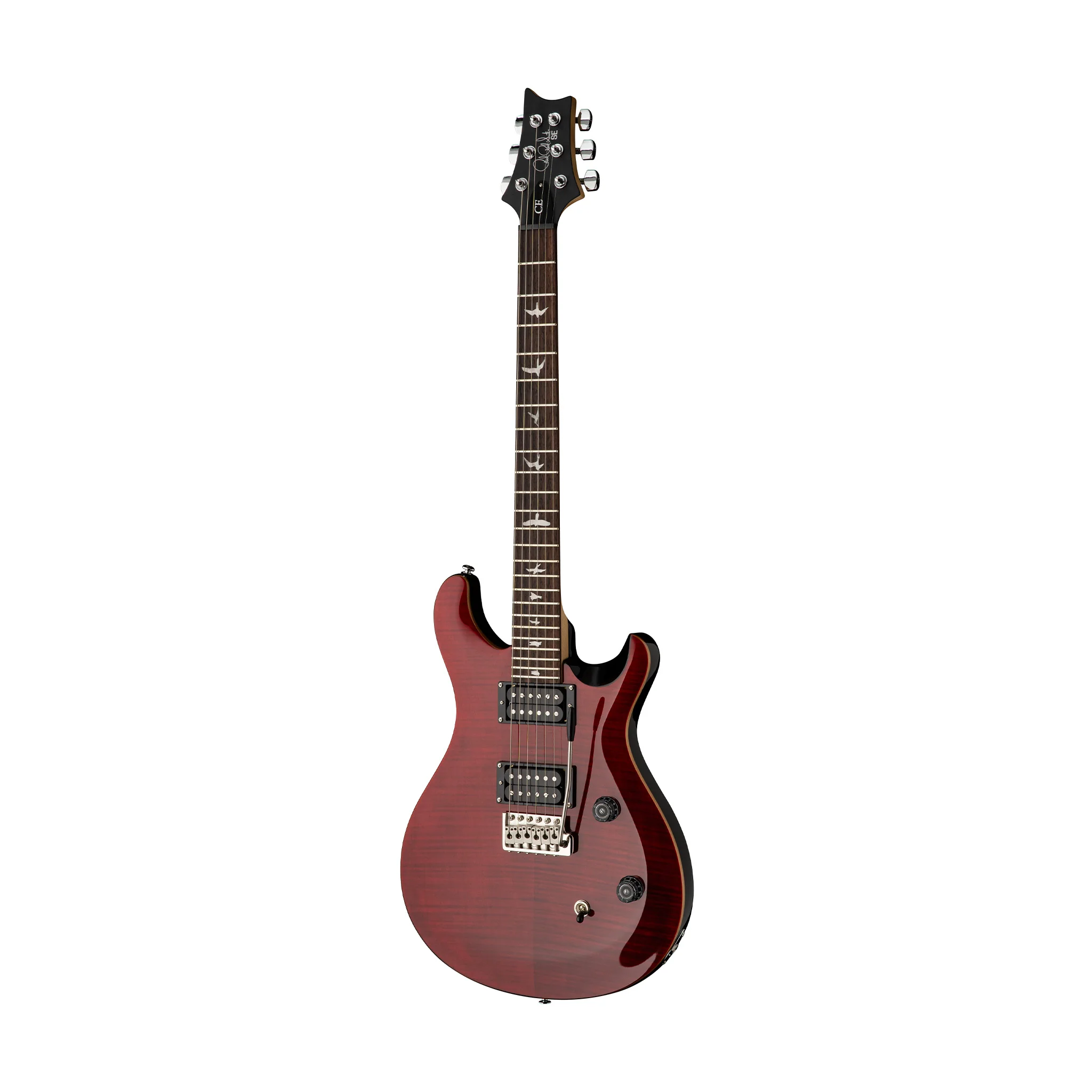 PRS SE CE24 Maple Top Electric Guitar, Maple FB, Black Cherry - Image 3