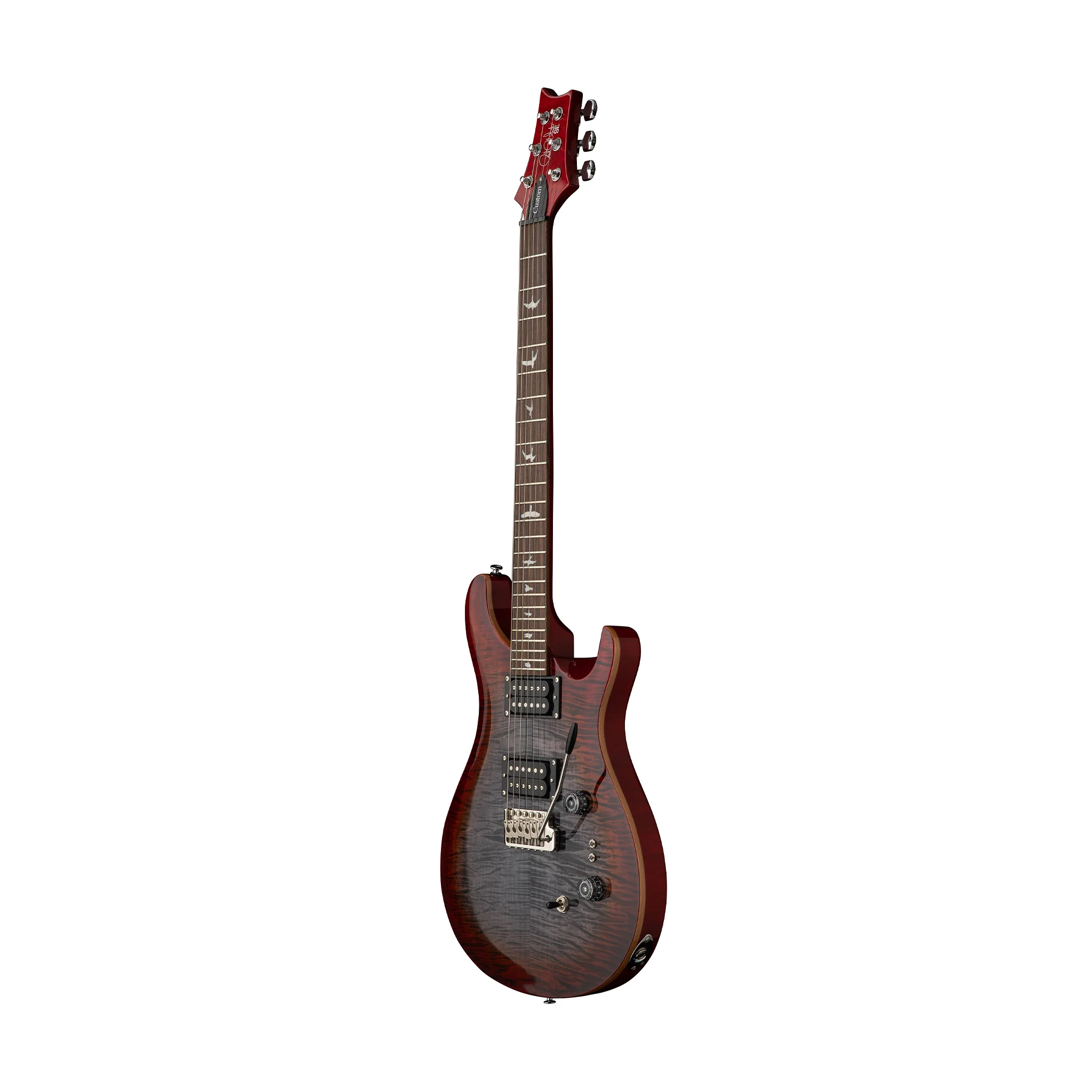 PRS SE Custom 24-08 Electric Guitar, Charcoal Cherry Burst - Image 3
