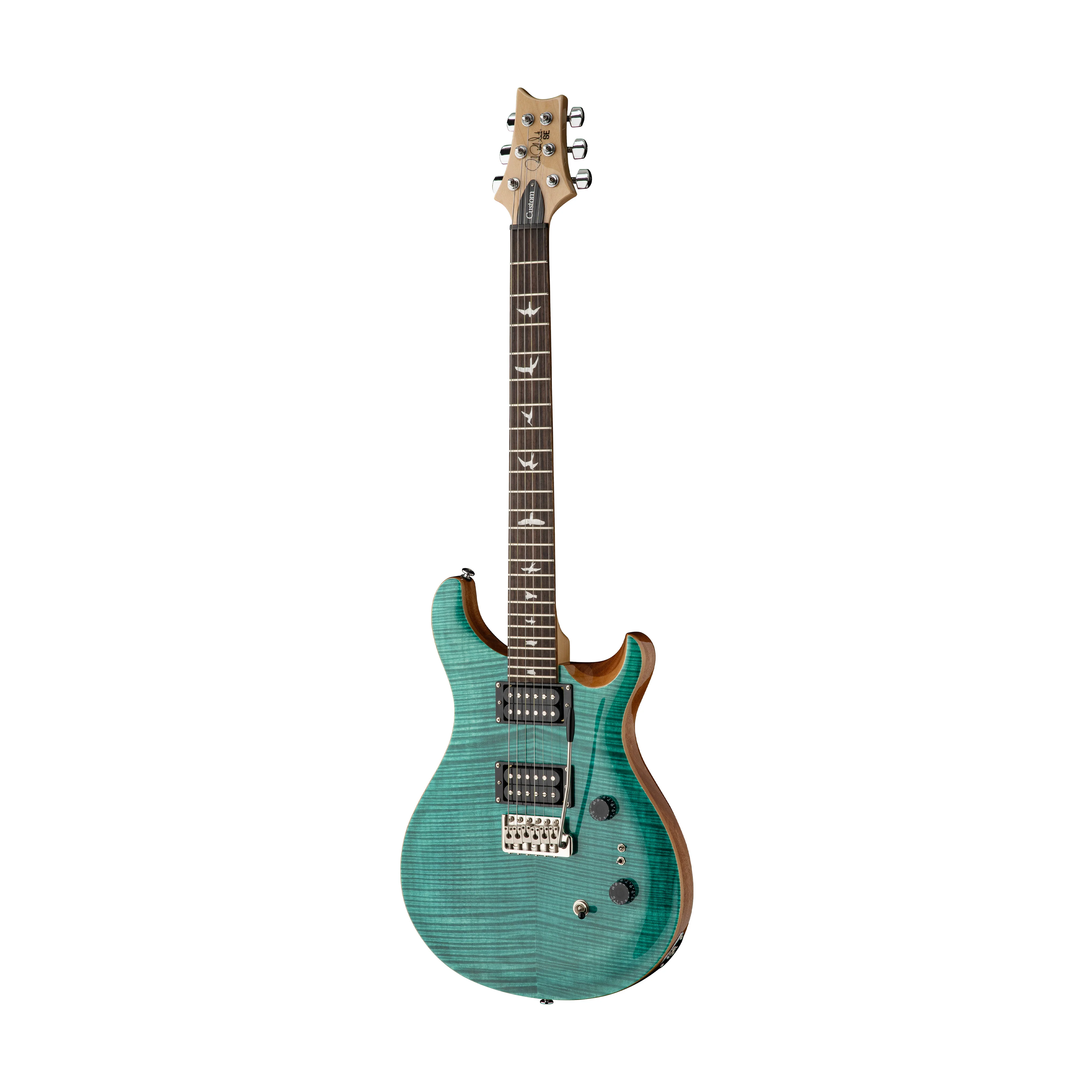 PRS SE Custom 24-08 Electric Guitar w/Bag, Turquoise - Image 3