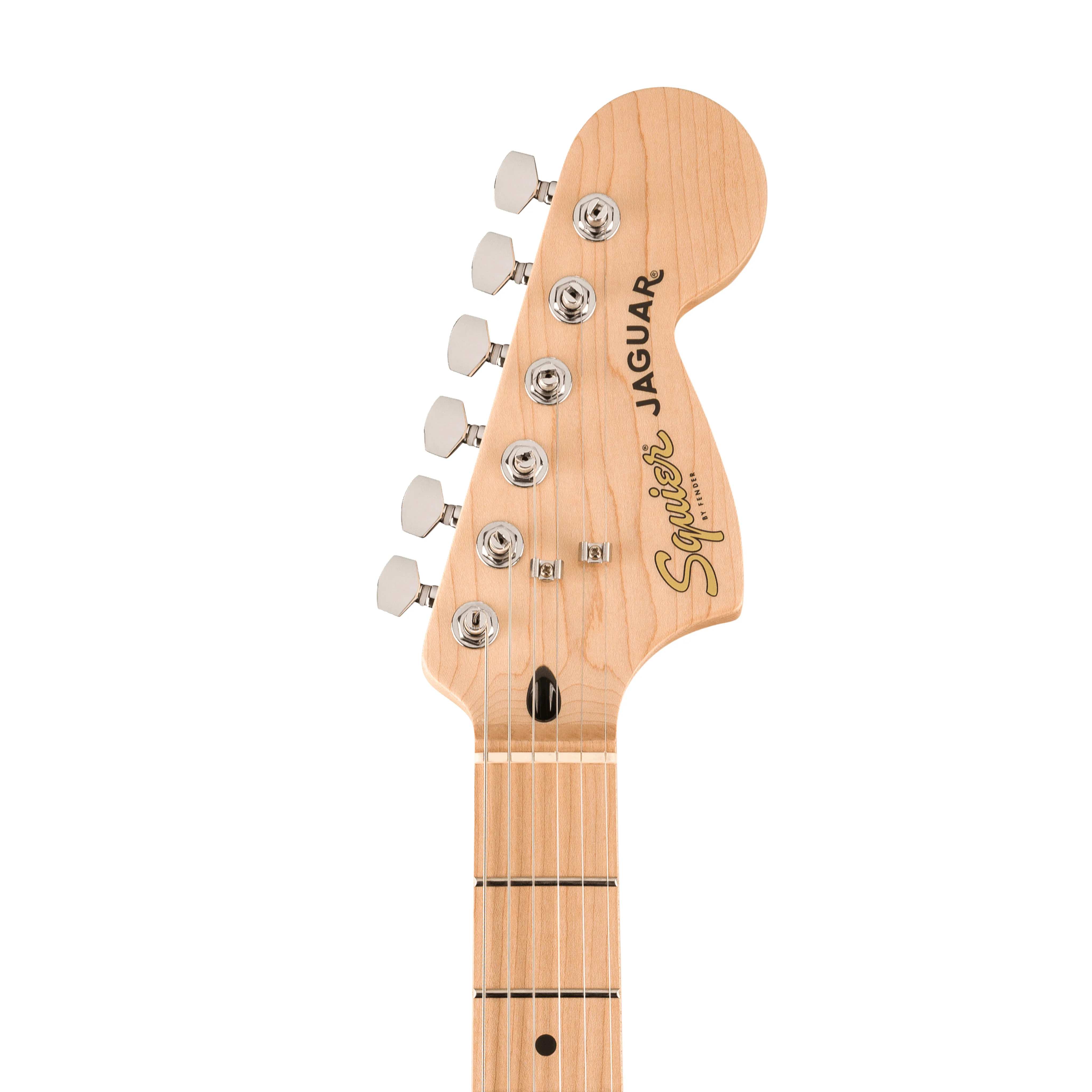 Squier Affinity Series Jaguar Electric Guitar, Maple FB, Mystic Metallic Brown - Image 4