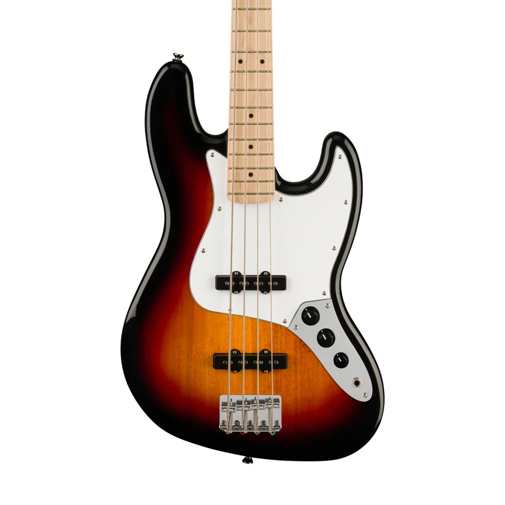 Squier Affinity Series Jazz Bass Guitar, Maple FB, 3-Color Sunburst - Image 3