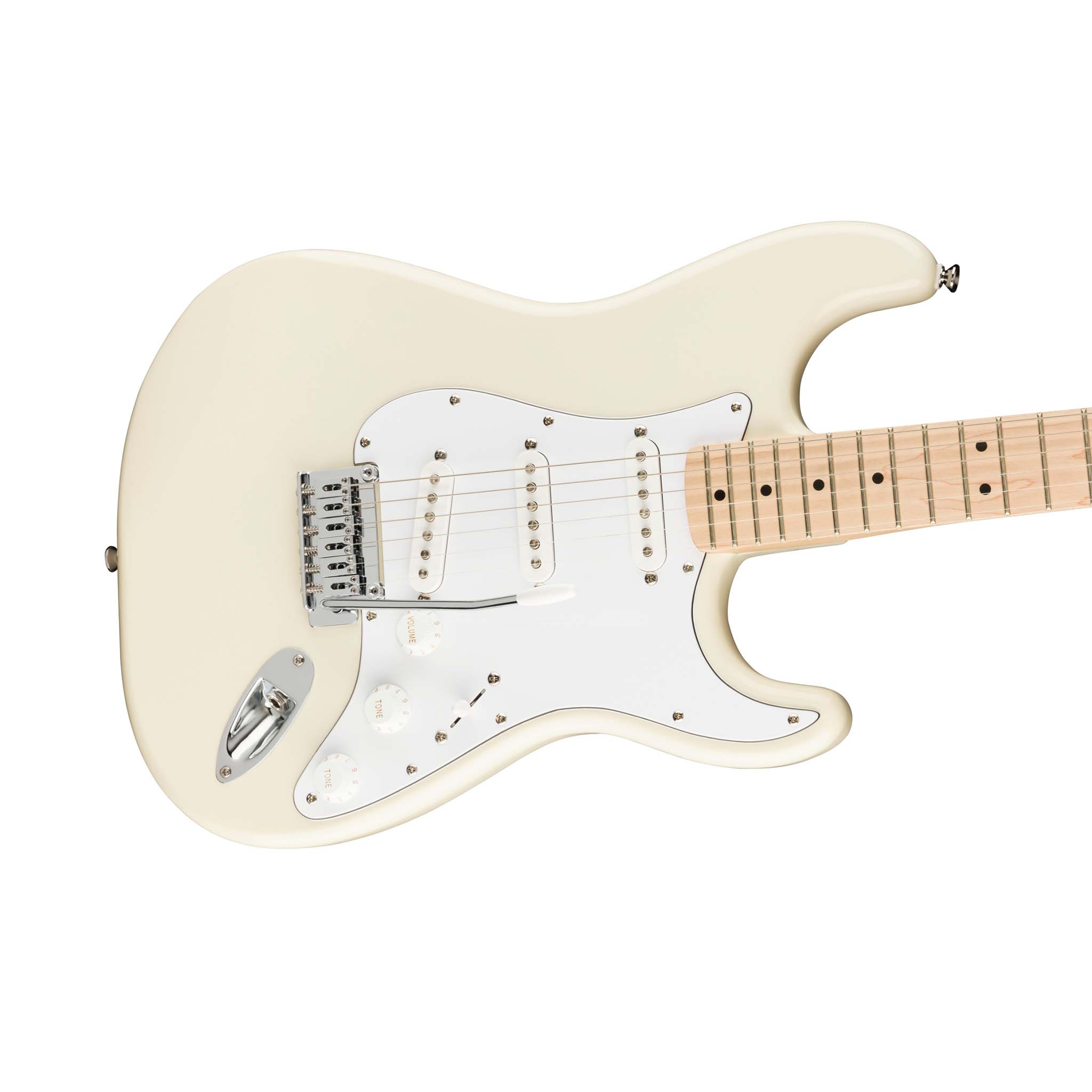 Squier Affinity Series Stratocaster Electric Guitar, Maple FB, Olympic White - Image 5