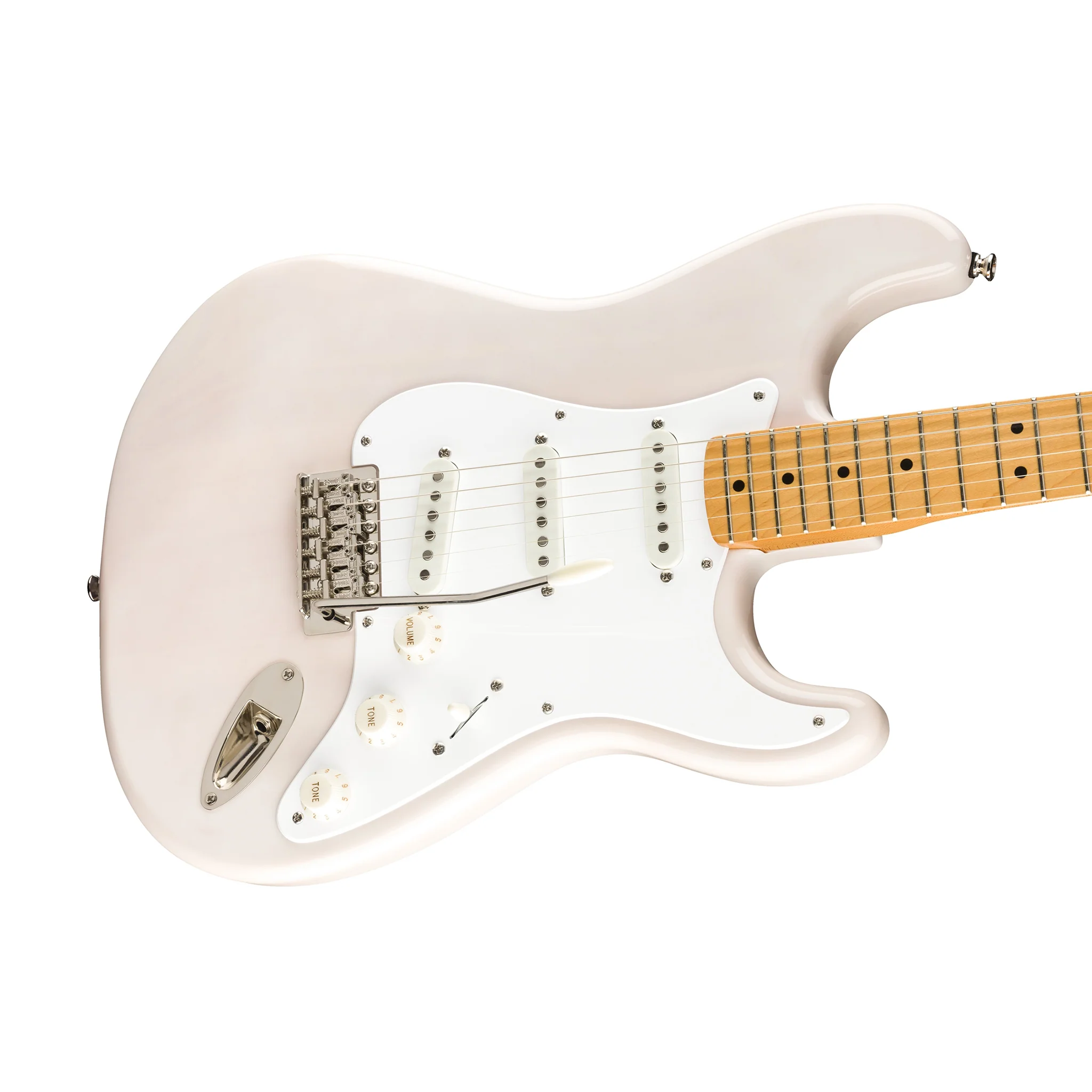 Squier Classic Vibe 50s Stratocaster Electric Guitar, Maple FB, White Blonde - Image 3