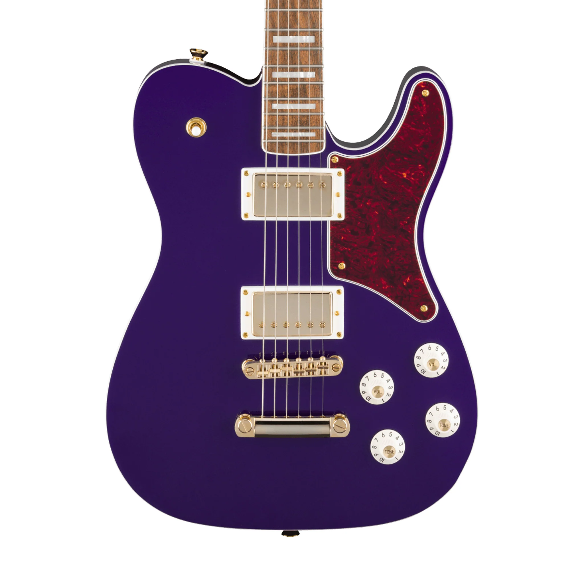 Squier FSR Paranormal Troublemaker Telecaster Deluxe Electric Guitar, Laurel FB, Purple Metallic - Image 3
