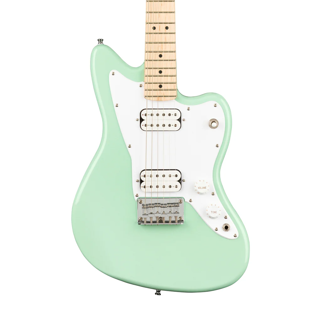 Squier Mini Jazzmaster HH Electric Guitar, Maple FB, Surf Green - Image 3