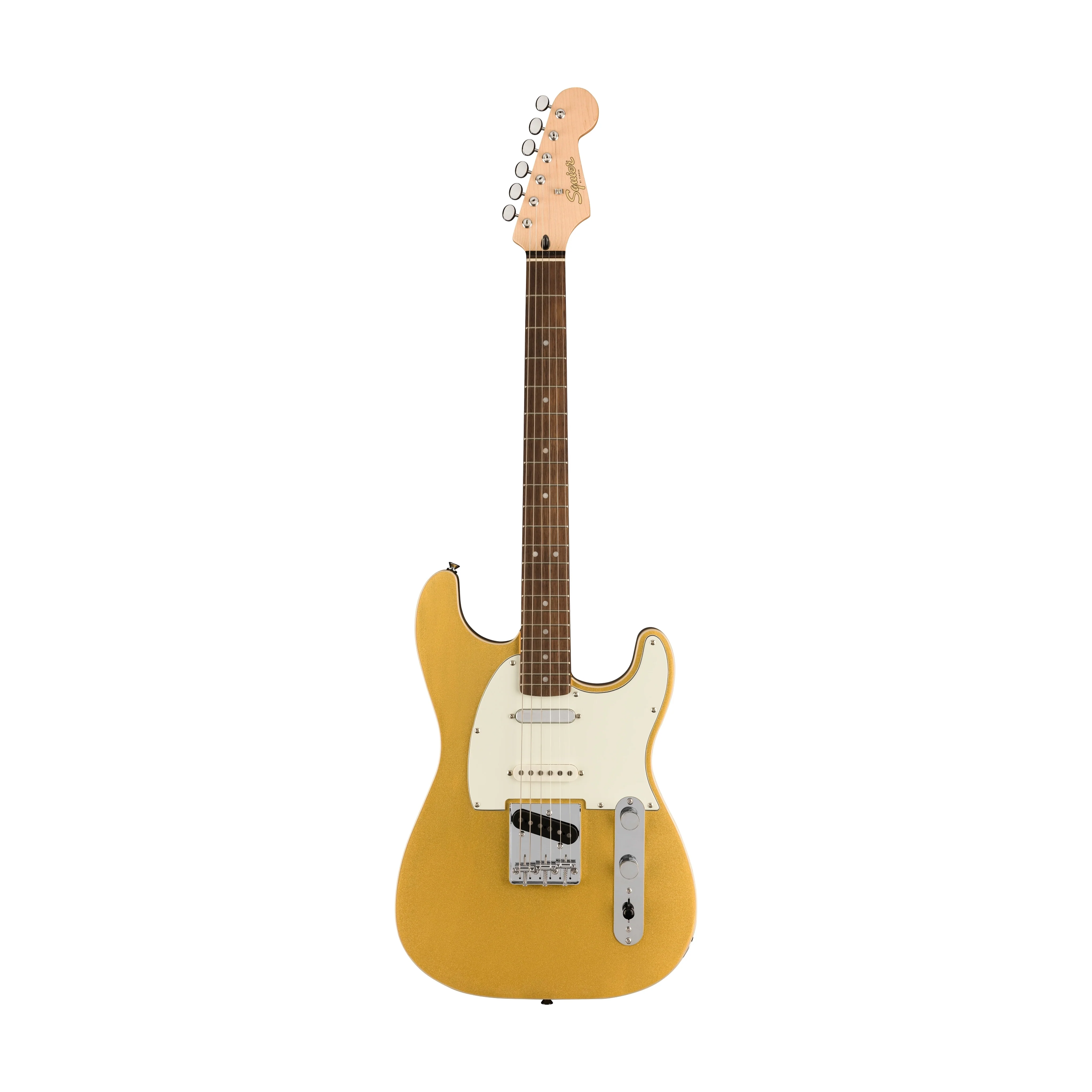 Squier Paranormal Custom Nashville Stratocaster Electric Guitar, Laurel FB, Aztec Gold