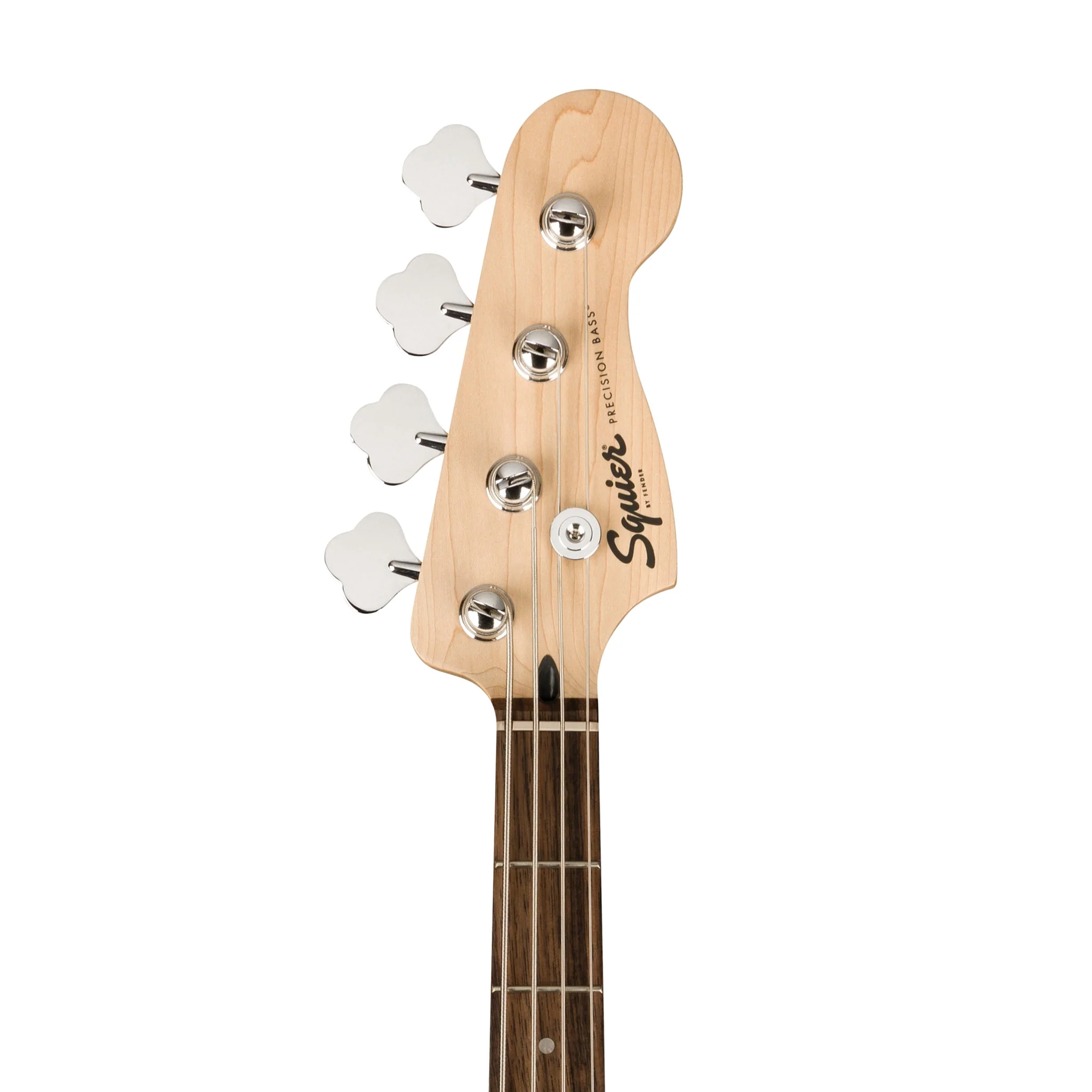 Squier Sonic Precision Bass Guitar w/White Pickguard, Laurel FB, Black - Image 6